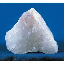 White minerals
